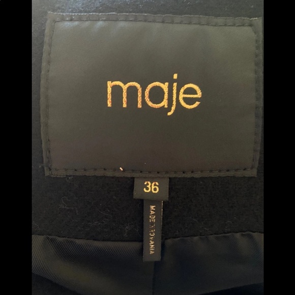 Gorgeous Maje two tone Ganxia duffle coat - Picture 5 of 7